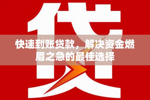岚山快速到账贷款，解决资金燃眉之急的最佳选择