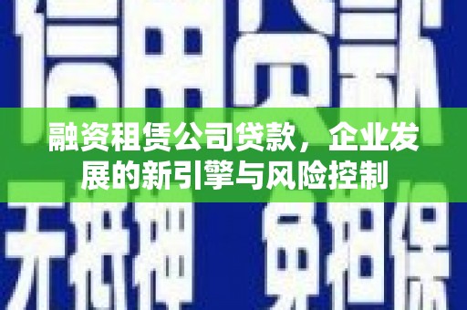 岚山融资租赁公司贷款，企业发展的新引擎与风险控制
