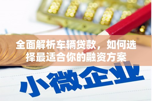 岚山全面解析车辆贷款，如何选择最适合你的融资方案