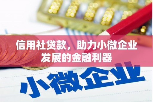 岚山信用社贷款，助力小微企业发展的金融利器