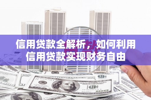 岚山信用贷款全解析，如何利用信用贷款实现财务自由